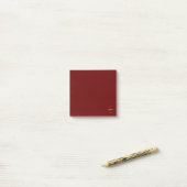 Ahua Original Logo Burgundy Post-it® Notes (Op bureau)