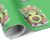 Ahuacatl Aztec Warrior Avocado Cadeaupapier (Rol Hoek)