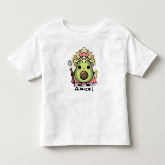 Ahuacatl Aztec Warrior Avocado Kinder Shirts (Voorkant)
