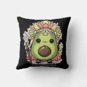 Ahuacatl Aztec Warrior Avocado Kussen (Achterkant)