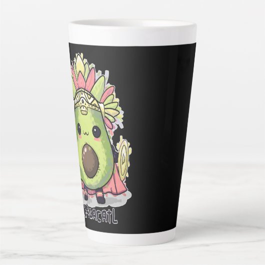 Ahuacatl Aztec Warrior Avocado Latte Mok (Voorkant)