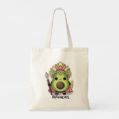 Ahuacatl Aztec Warrior Avocado Tote Bag (Achterkant)