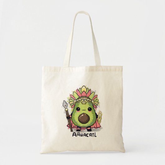 Ahuacatl Aztec Warrior Avocado Tote Bag (Voorkant)