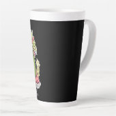 Ahuacatl Azteekse Krijger Avocado Latte Mok (Rechterhoek)