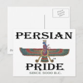 Ahura Mazda - Perzische Pride Briefkaart (Voorkant / Achterkant)
