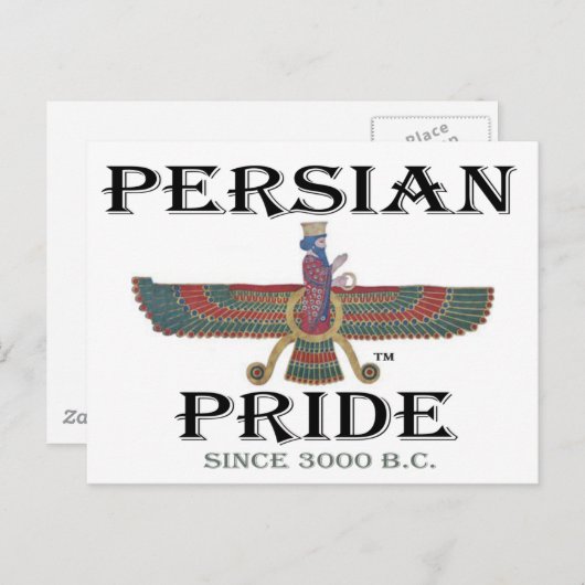 Ahura Mazda - Perzische Pride Briefkaart (Voorkant / Achterkant)