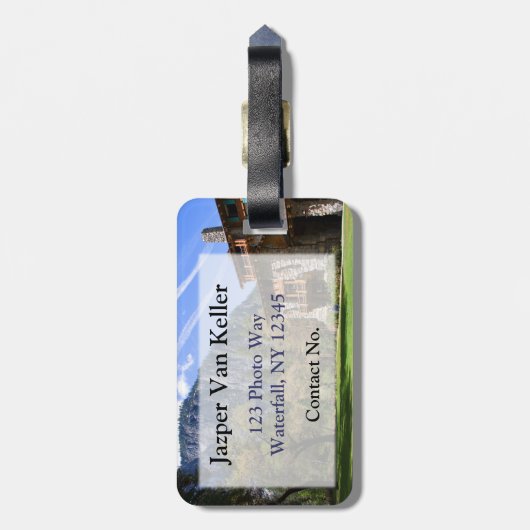 Ahwahnee Bagagelabel (Achterkant verticaal)