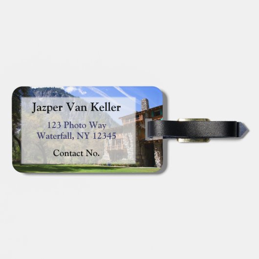 Ahwahnee Bagagelabel (Achterkant horizontaal)