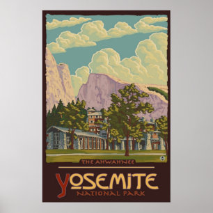 Ahwahnee Lodge - Yosemite Nat'l Park Reisposter Poster