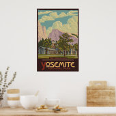 Ahwahnee Lodge - Yosemite Nat'l Park Reisposter Poster (Keuken)