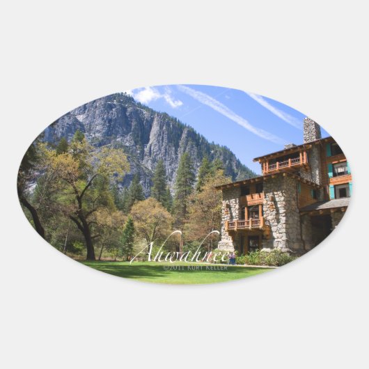 Ahwahnee Ovale Sticker (Voorkant)