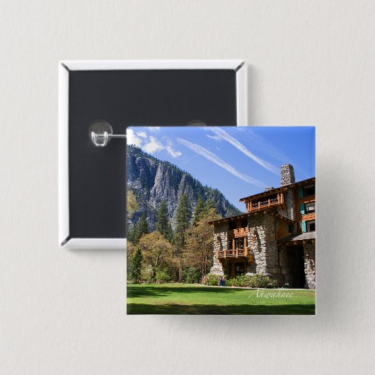 Ahwahnee Vierkante Button 5,1 Cm (Voorkant /achterkant)