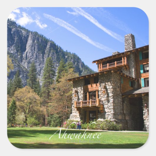 Ahwahnee Vierkante Sticker (Voorkant)