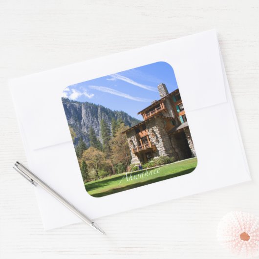 Ahwahnee Vierkante Sticker (Envelop)