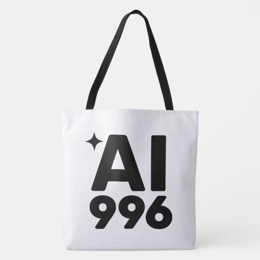 AI 996™ Boodschappentas Tote Bag (Voorkant)