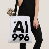 AI 996™ Boodschappentas Tote Bag (Dichtbij)