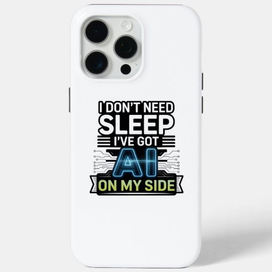 AI Aan Mijn Kant – Grappige Tech Quote Case-Mate iPhone Case (Achterkant)