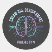 AI-aangedreven design Stickers – Tech Decals (Voorkant)