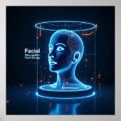 "AI-aangedreven gezichtsherkenning Poster (Voorkant)