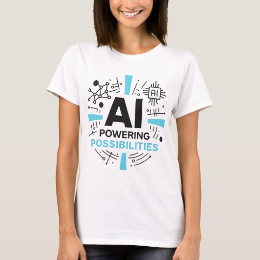 AI-aangedreven Mogelijkheden T-shirt | Tech Innova (Voorkant)