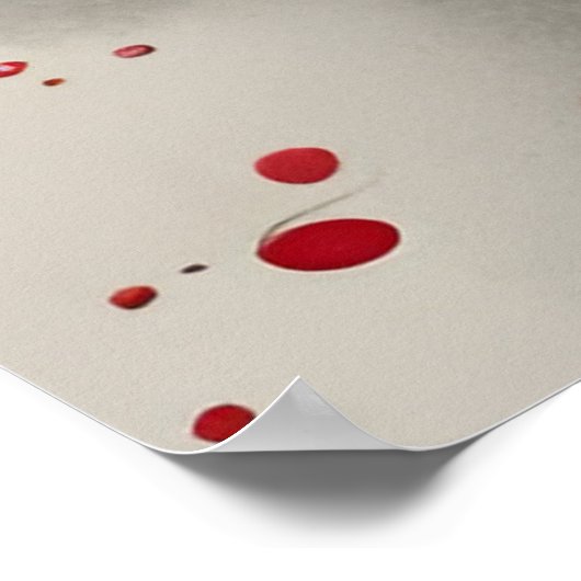 AI Abstract Inkttekening Poster (Hoek)