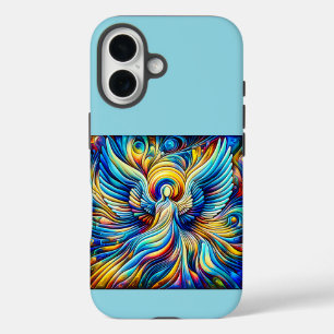 AI Abstracte Illusionisme Engel Expressionistisch iPhone 16 Hoesje
