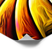 AI Abstracte Illusionisme Engel Expressionistisch Poster (Hoek)