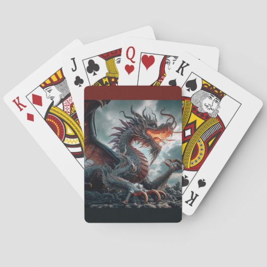 AI Ancient Dragon Pokerkaarten (Achterkant)