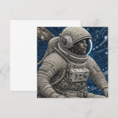 Ai Art Astronaut in de ruimte (Voorkant / Achterkant)
