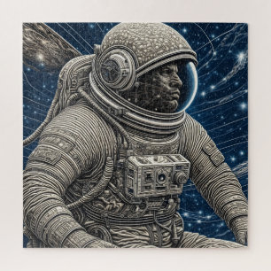 Ai Art Astronaut in de ruimte Legpuzzel