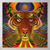 AI Art Bitcoin Crypto NFT Art Poster (Voorkant)