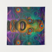 AI Art Bitcoin Crypto NFT Art Wandkleed (Voorkant (horizontaal))