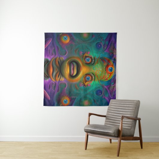 AI Art Bitcoin Crypto NFT Art Wandkleed (In Situ (horizontaal))