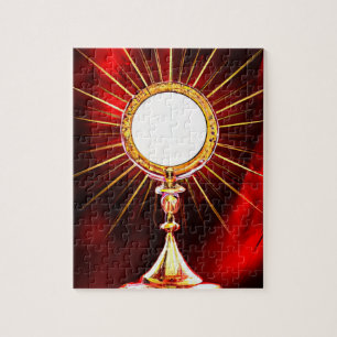 AI Art Blessed Sacrament Host in a Monstrance 1 Legpuzzel