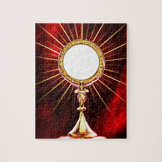 AI Art Blessed Sacrament Host in a Monstrance 1 Legpuzzel (Verticaal)