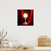 AI Art Blessed Sacrament Host in a Monstrance 1 Poster (Keuken)