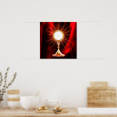 AI Art Blessed Sacrament Host in a Monstrance 1 Poster (Keuken)