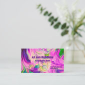 AI Art breekt Visitekaartjes uit (Staand voorkant)