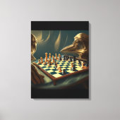 AI Art Chess Speing zichzelf 2023 Canvas Afdruk (Voorkant)