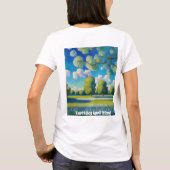 AI Art Earth Day T-shirt voor dames (Achterkant)