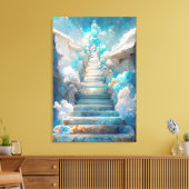 AI Art Gallery™ - Stairway to Heaven: Faith Canvas (Insitu (Woonkamer))