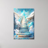 AI Art Gallery™ - Stairway to Heaven: Faith Canvas Afdruk (Voorkant)