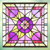 AI Art Glas in lood raambekleding Raamsticker (Vel 3)