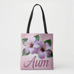 AI Art Hibiscus Aum Canvas tas