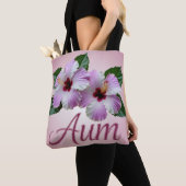AI Art Hibiscus Aum Canvas tas (Dichtbij)