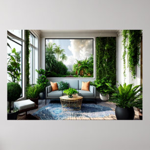 AI art Interieur Wooninrichting #1 Poster