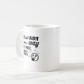 AI-Art is niet op dezelfde manier als... Koffiemok (Voorkant links)