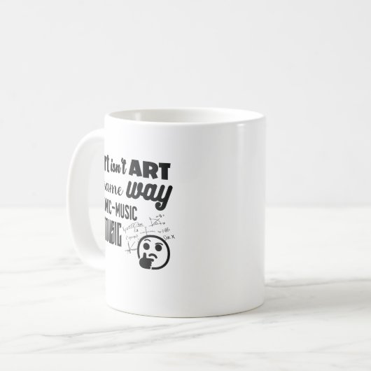 AI-Art is niet op dezelfde manier als... Koffiemok (Voorkant links)