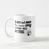 AI-Art is niet op dezelfde manier als... Koffiemok (Links)