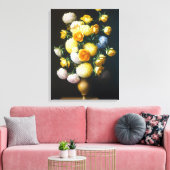 AI Art - Mooie Floral Arrangement: stilstaand leve Canvas Afdruk (Insitu (Woonkamer))